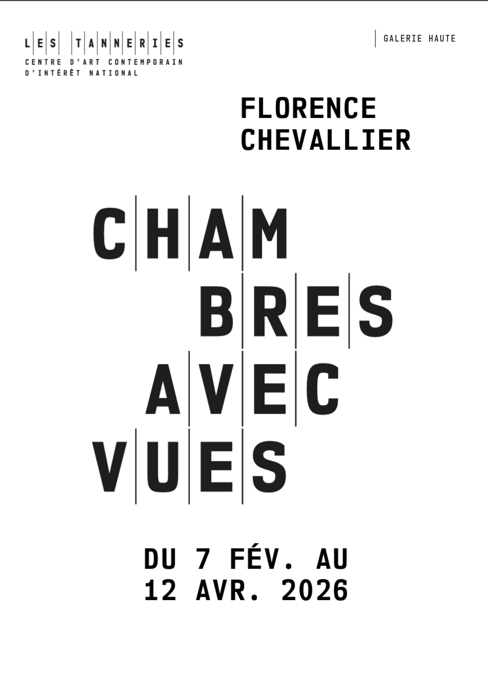 CHAMBRES AVEC VUES